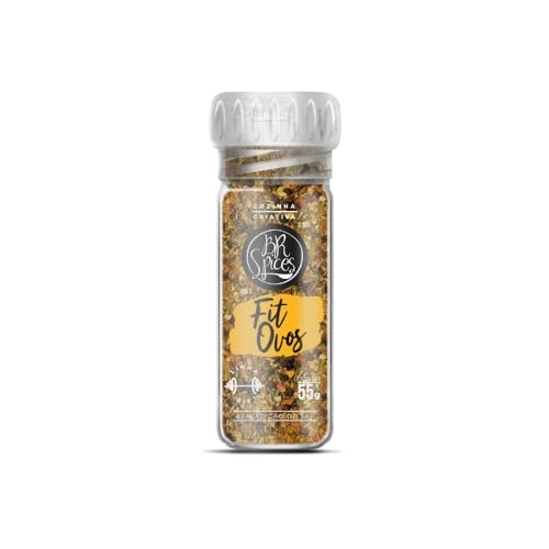 Tempero Para Ovos Com Moedor Zero Sódio Br Spices Fit Vidro 55g