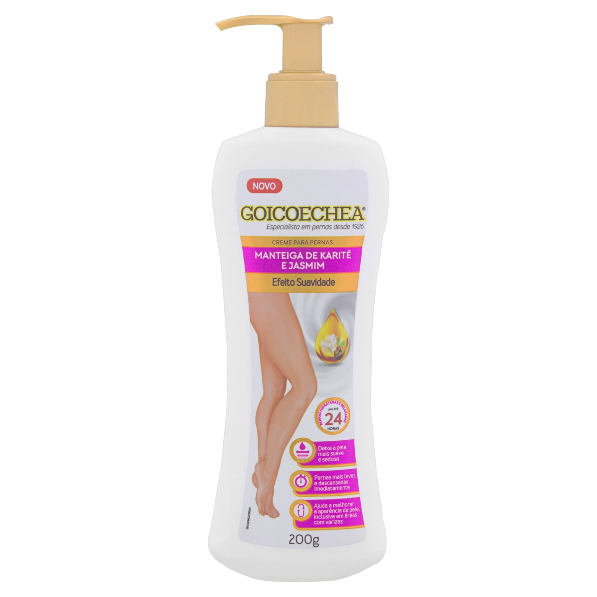 Creme Efeito Suavidade Pernas Goicoechea Frasco 200g