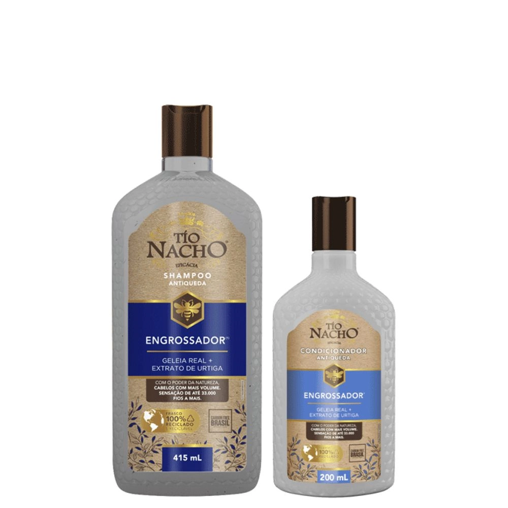 Kit Shampoo Condicionador Tio Nacho Engrossador