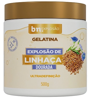 Gelatina Cap Beleza Natural 500g Explosao De Linhaca Dourada