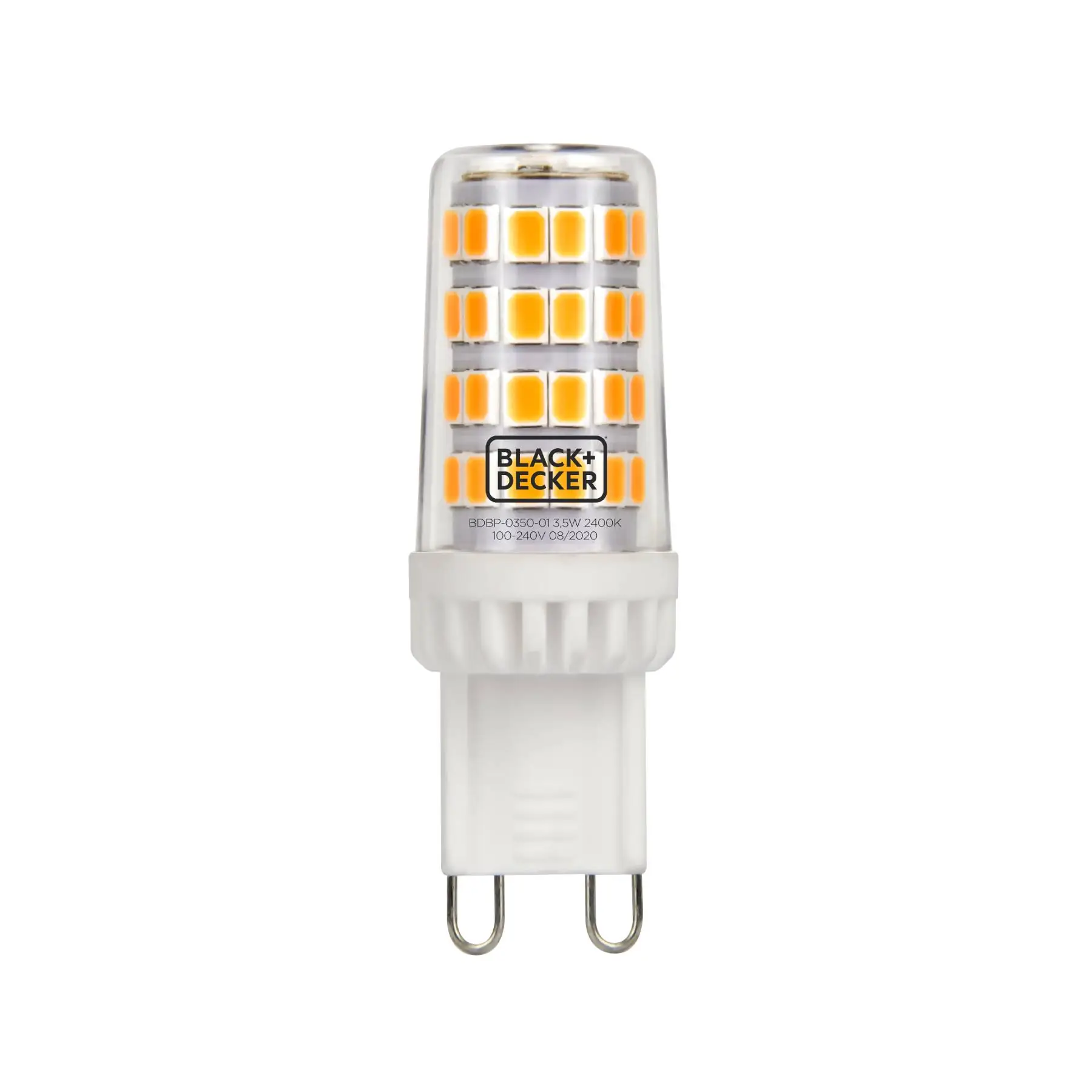 Lâmpada de LED G9 Bipino 3,5W 360lm Luz Amarela Bivolt Black + Decker