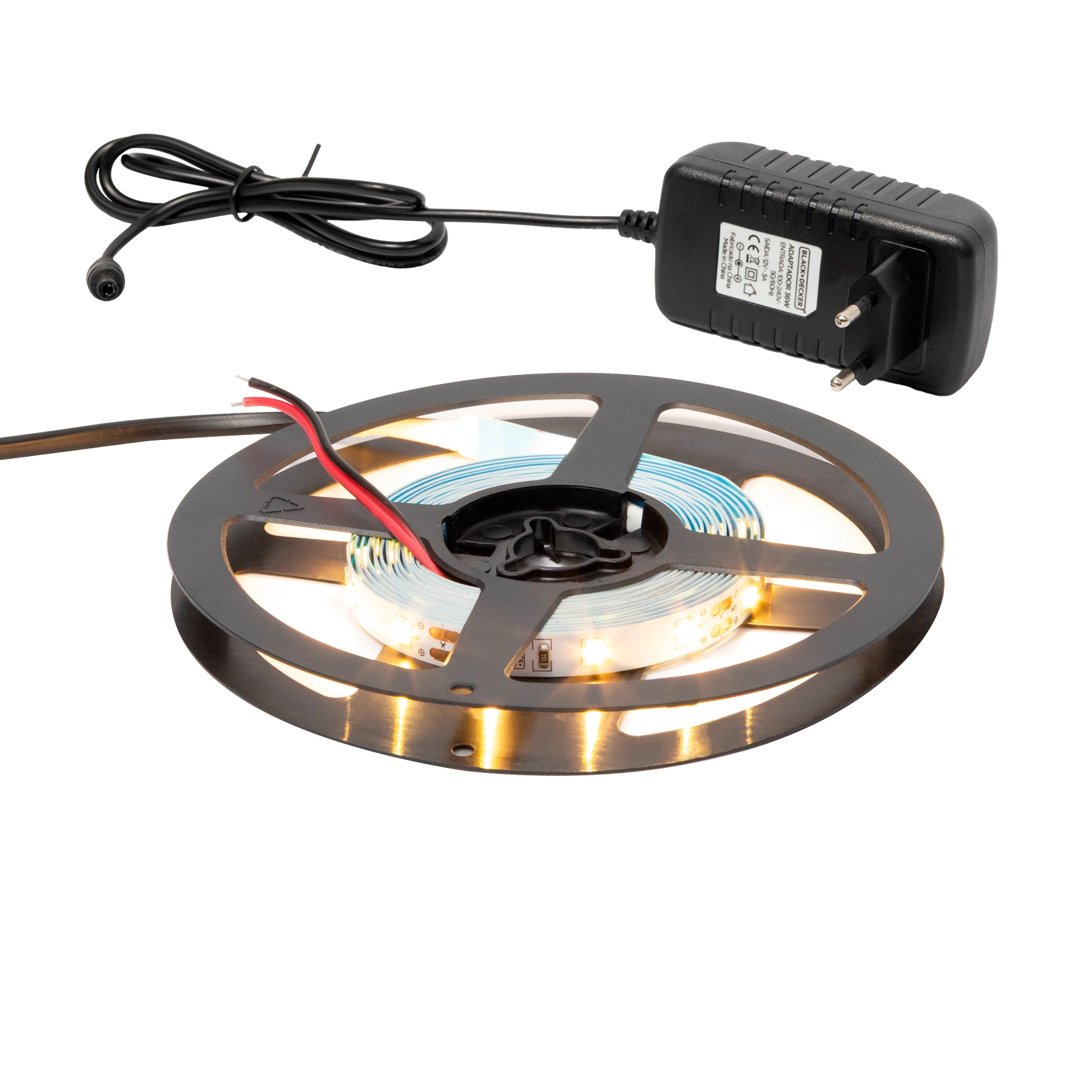 Fita de Led Luz Amarela IP20 5W Bivolt Black & Decker 2,5m