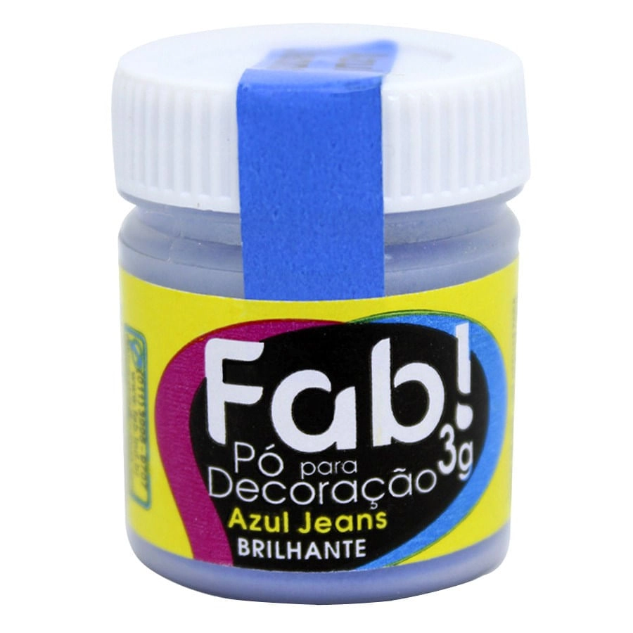 Po P/ Decoracao Bril. Azul Jeans 3g