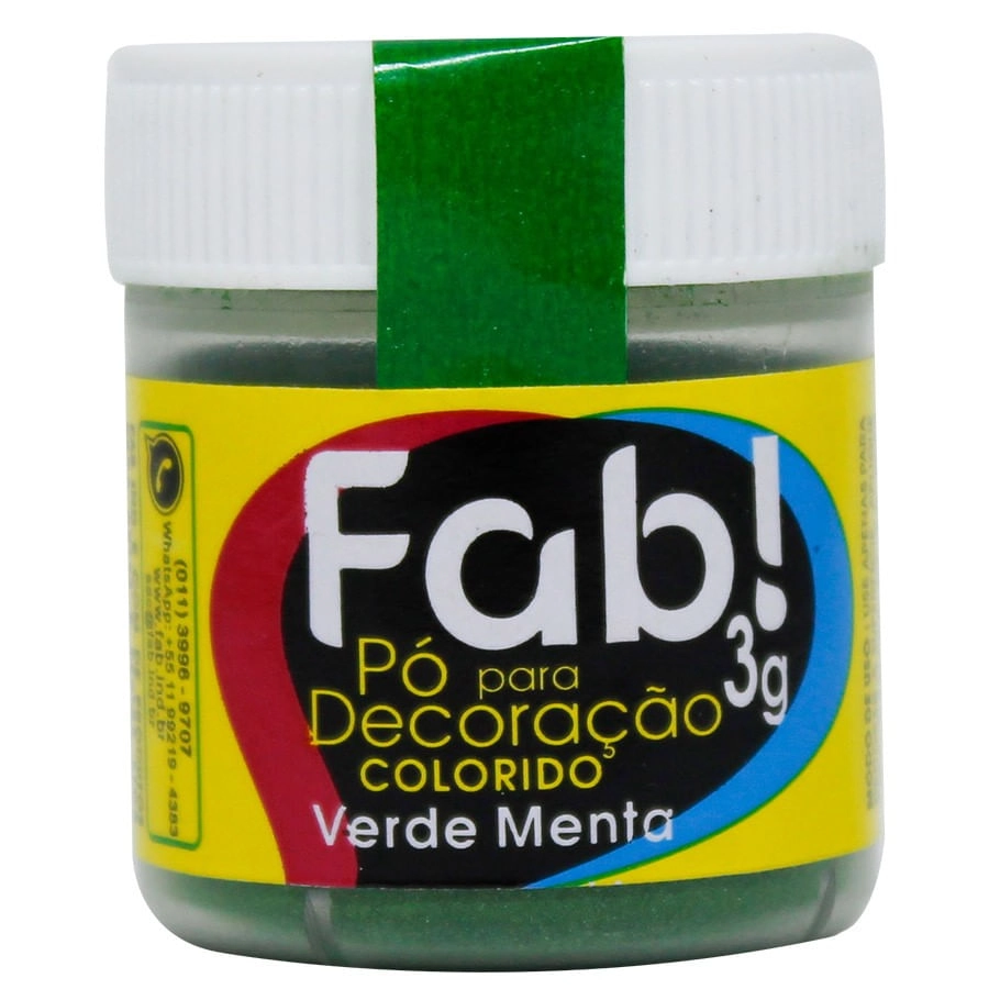 Po P/decor Color Verde Menta 3g Fab