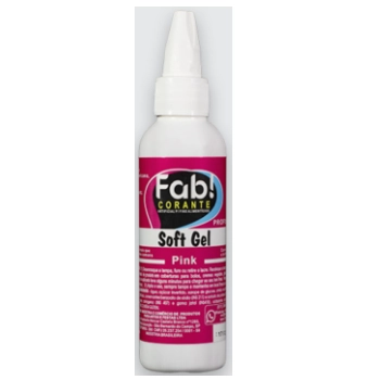 Corante Soft Gel Pink 25g Fab
