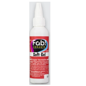 Corante Soft Gel Super Verm 25g Fab
