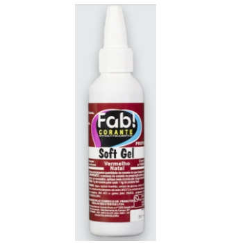 Corante Soft Gel Verm Natal 25g Fab
