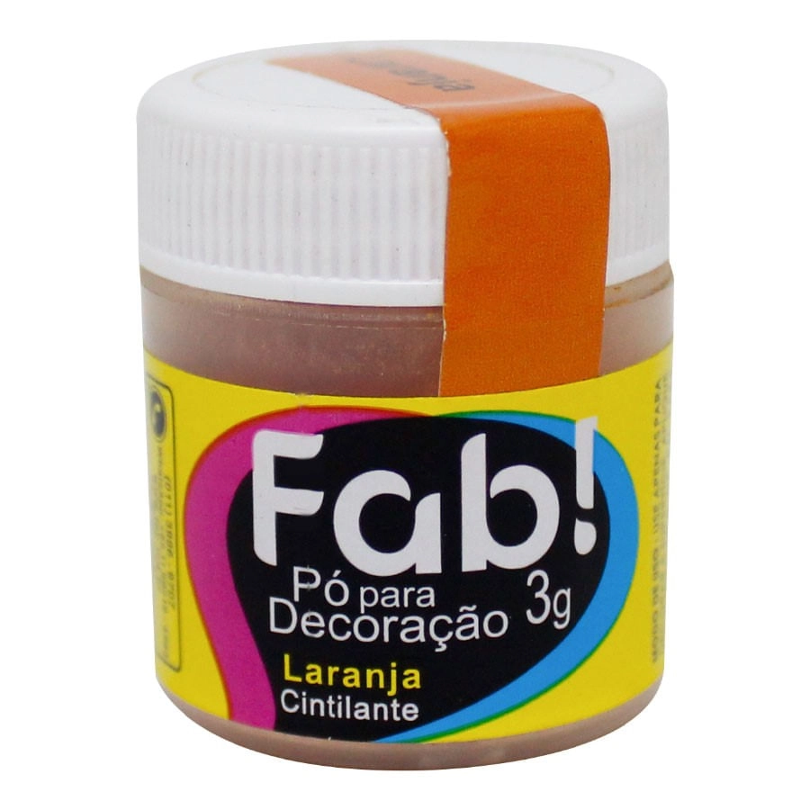 Po P/decor Brilhante Laranja 3g Fab