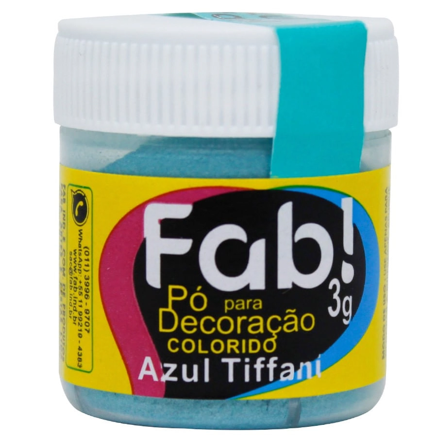 Po P/decor Color Azul Tiffani 3g Fab