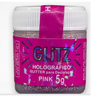 Po P.decor Holografico Glittz Pink 5g Fab