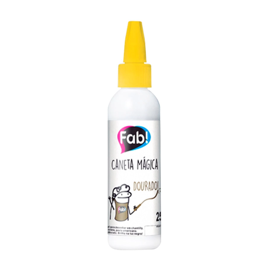 Caneta Magica Gel Dourado 16010504 Fab