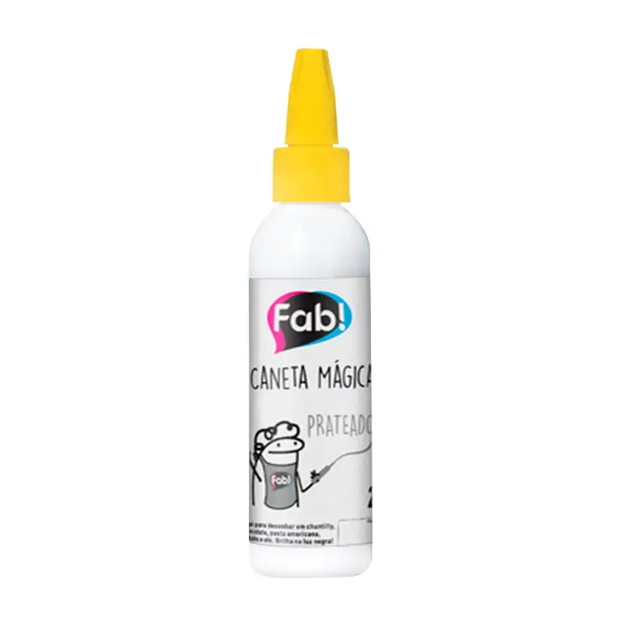 Caneta Magica Gel Prateado 16010505 Fab