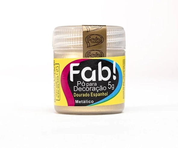 Po Para Decoracao Dourado Espanhol 5g Fab