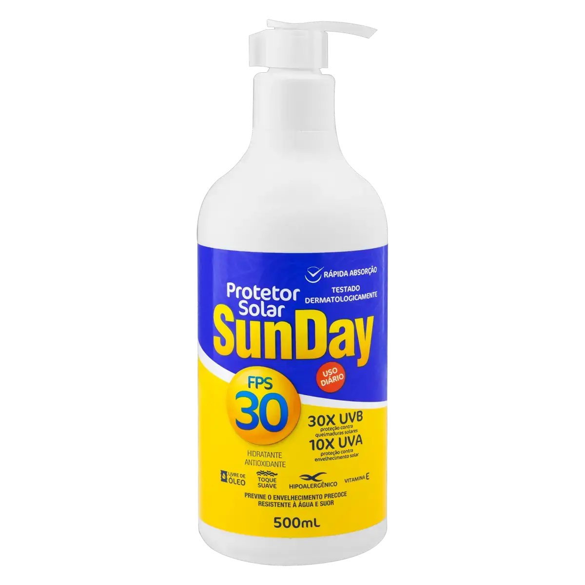 Protetor Solar Fps 30 Sunday Frasco 500ml