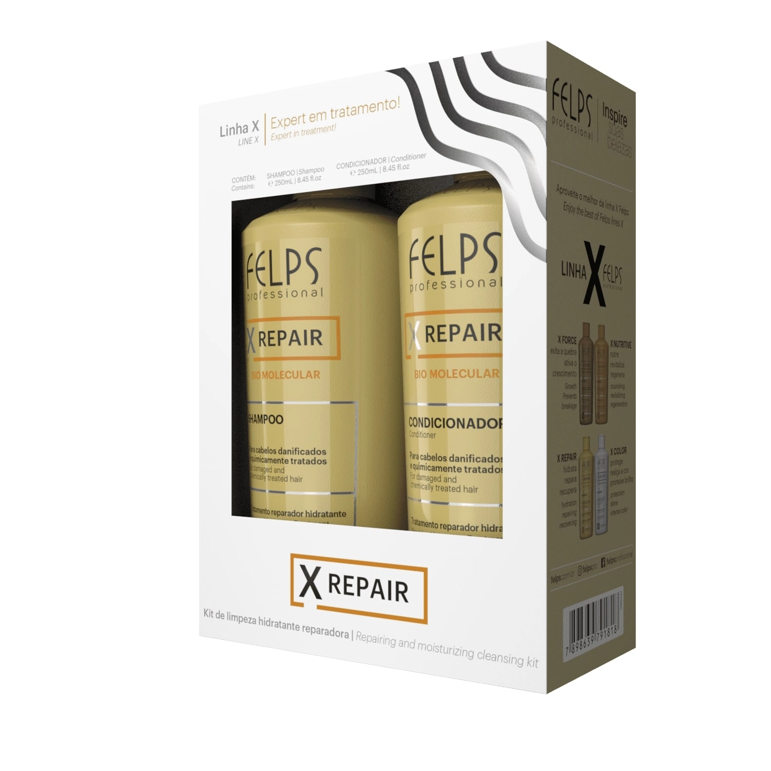 Shampoo Cond. Felps 250ml Repair