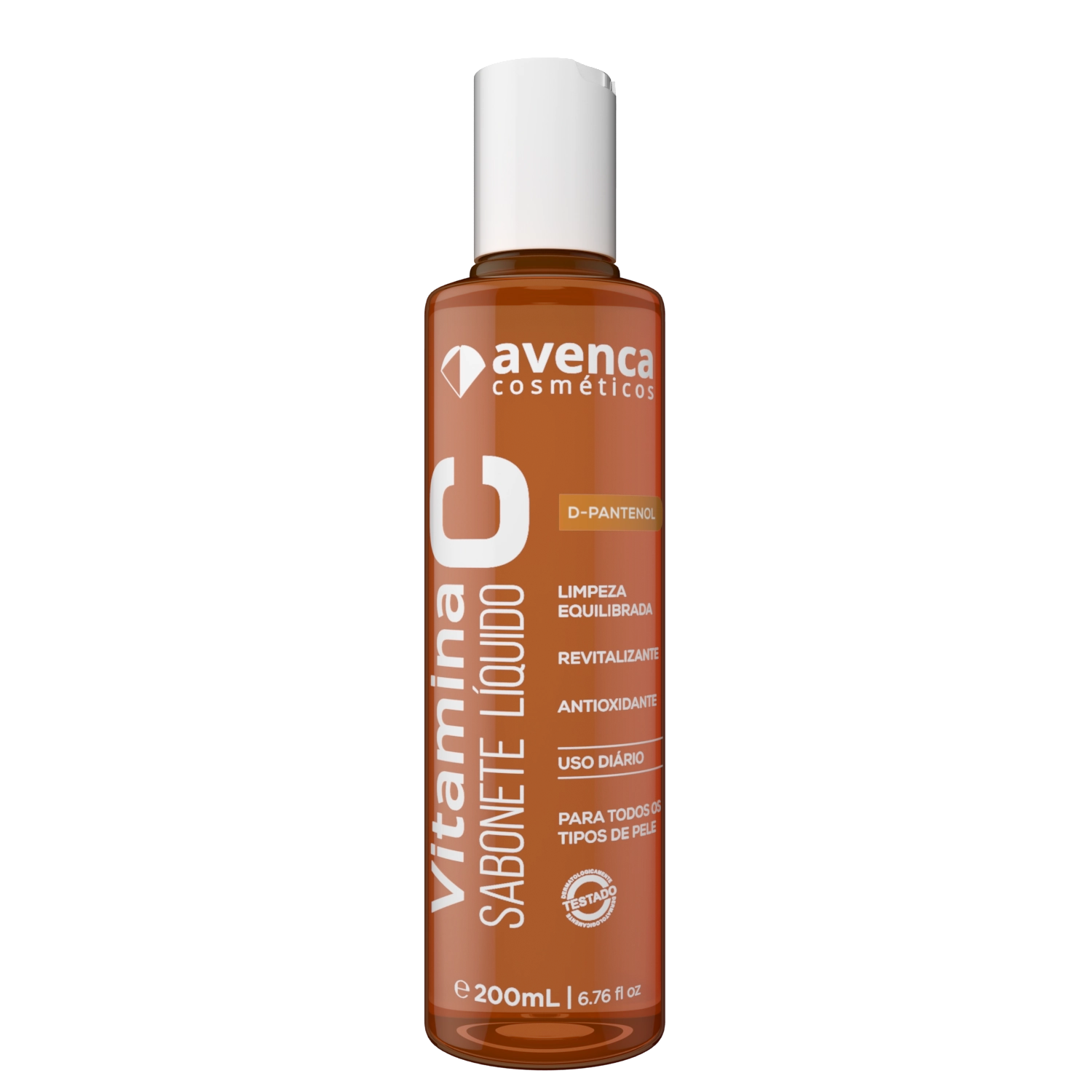 Sabonete Líquido Vitamina C Avenca Cosméticos 200ml