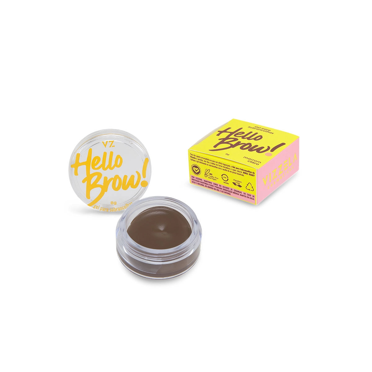 Gel Psobrancelhas Vizzela Hello Brow 8g
