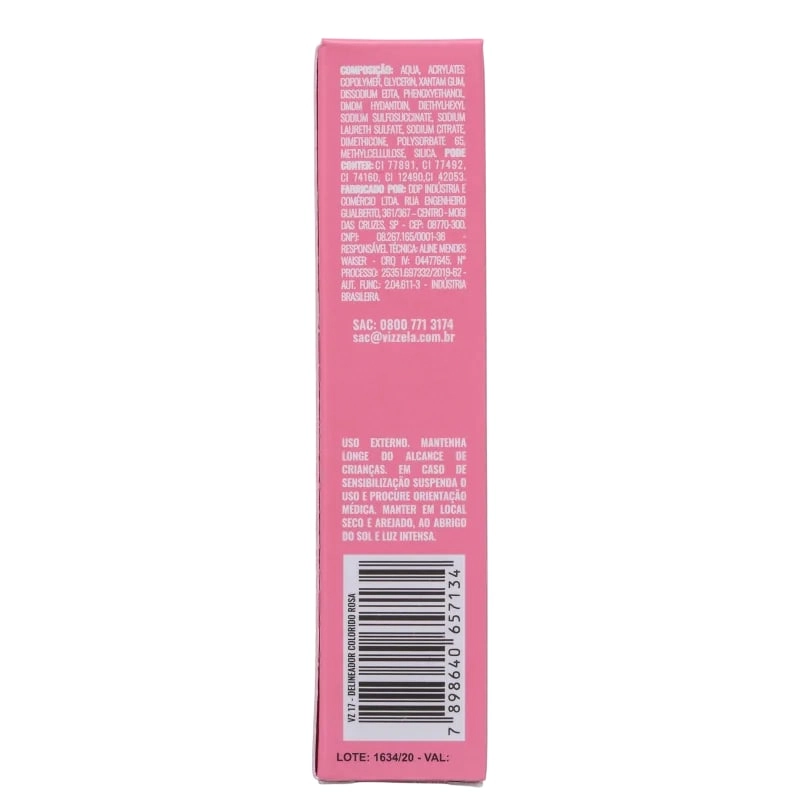 Delineador Liq Vizzela Rosa 4ml