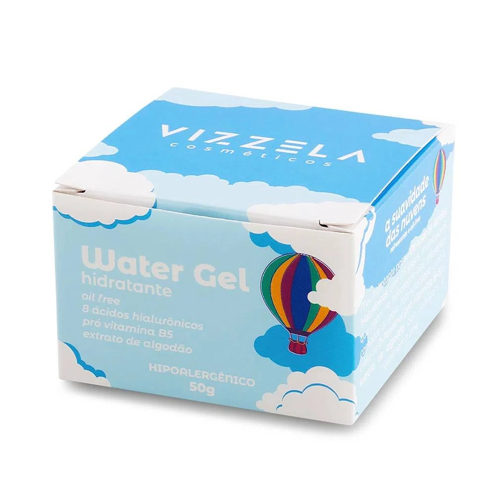 Hidratante Facial Vizzela 50g Water Gel Oil Free