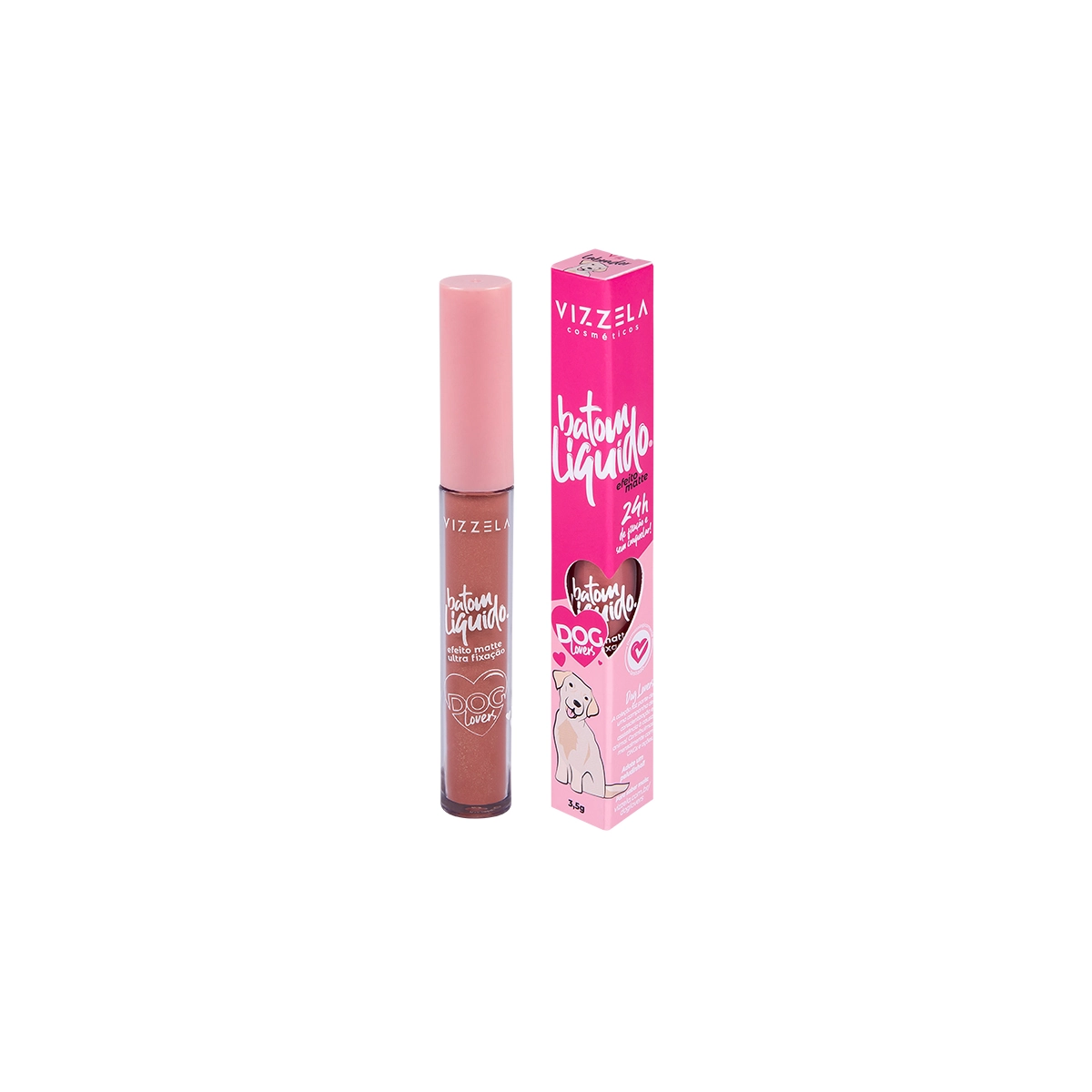Batom Líquido Matte Labrador Vizzela Dog Lovers 3,5g