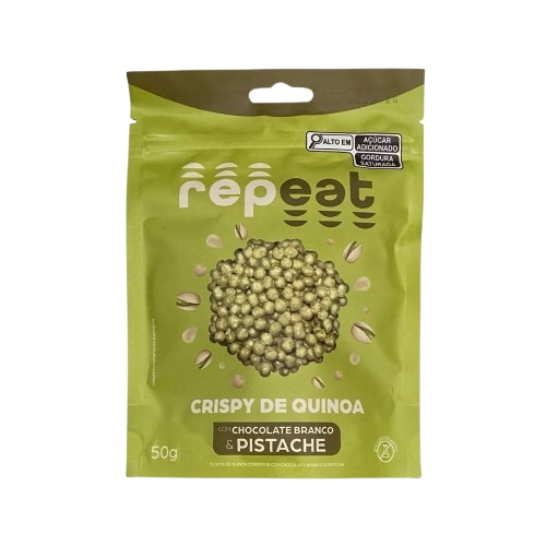 Crispy Quinoa Repeat 50g Chocolate Branco E Pistache