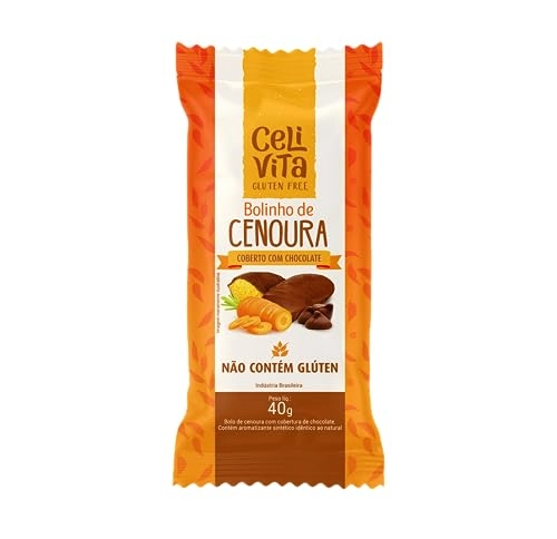 Bolinho Celivita 40g Cenoura C/cob.choc.
