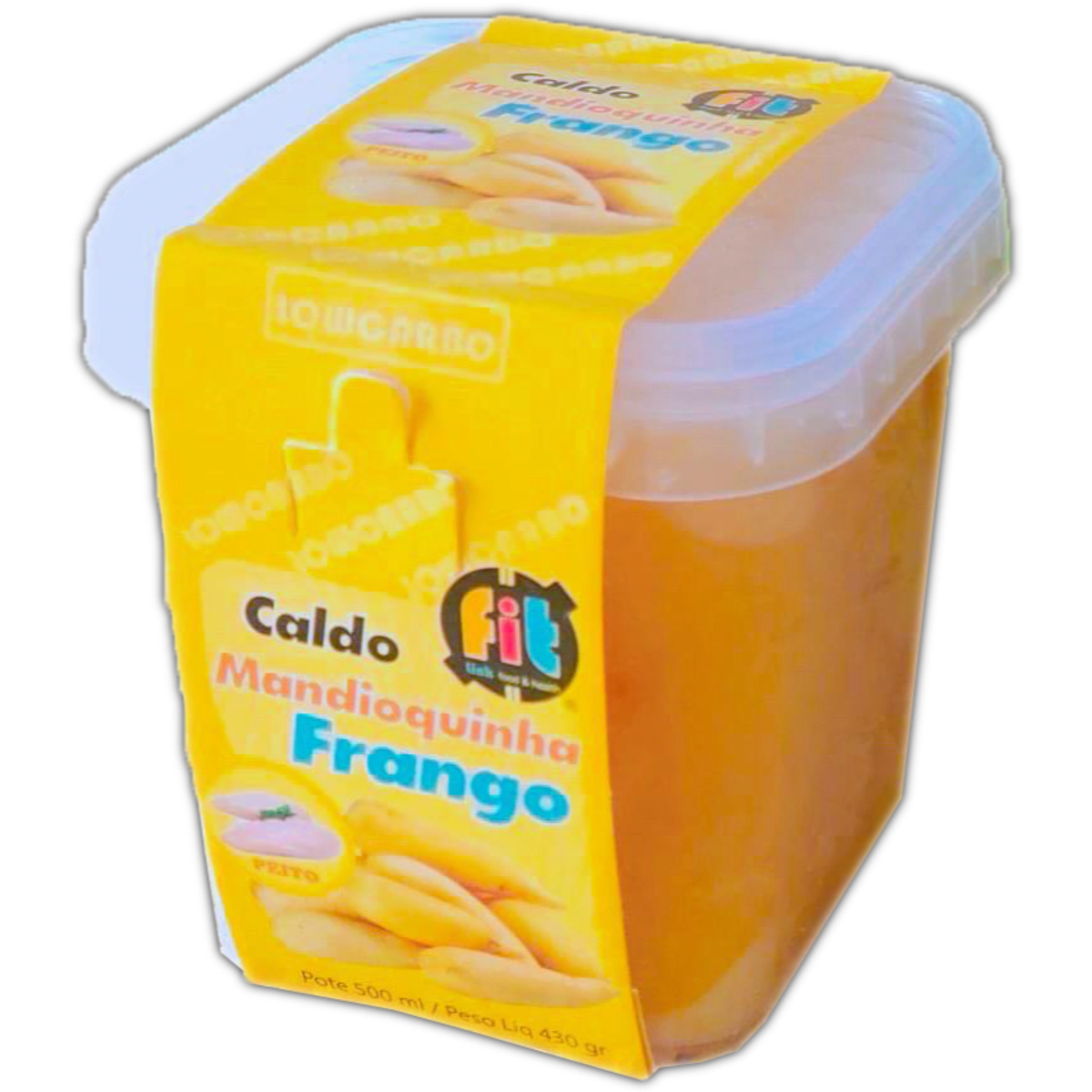 Caldo Congelado Fit Mandioquinha Com Frango Embalagem 500ml