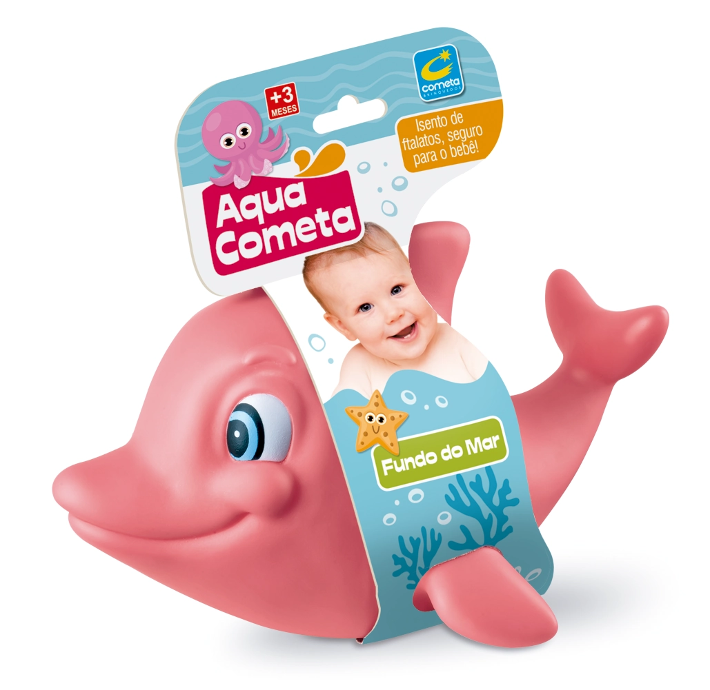 Golfinho Baby Fundo Mar Rosa 231 Cometa