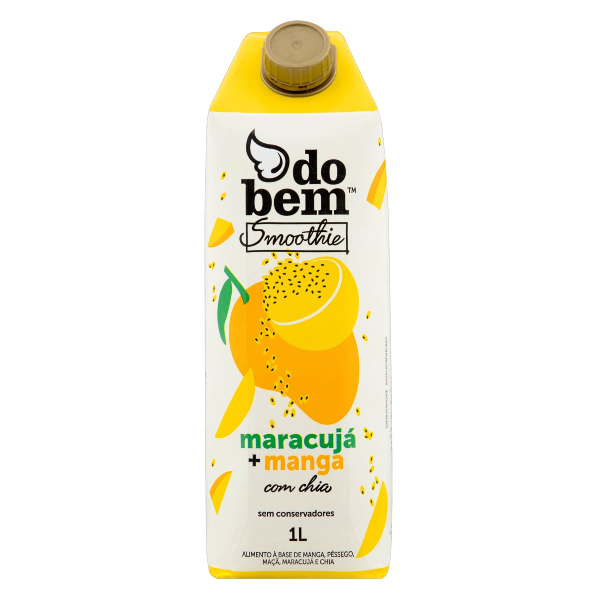 Smoothie Maracujá E Manga Do Bem Caixa 1l