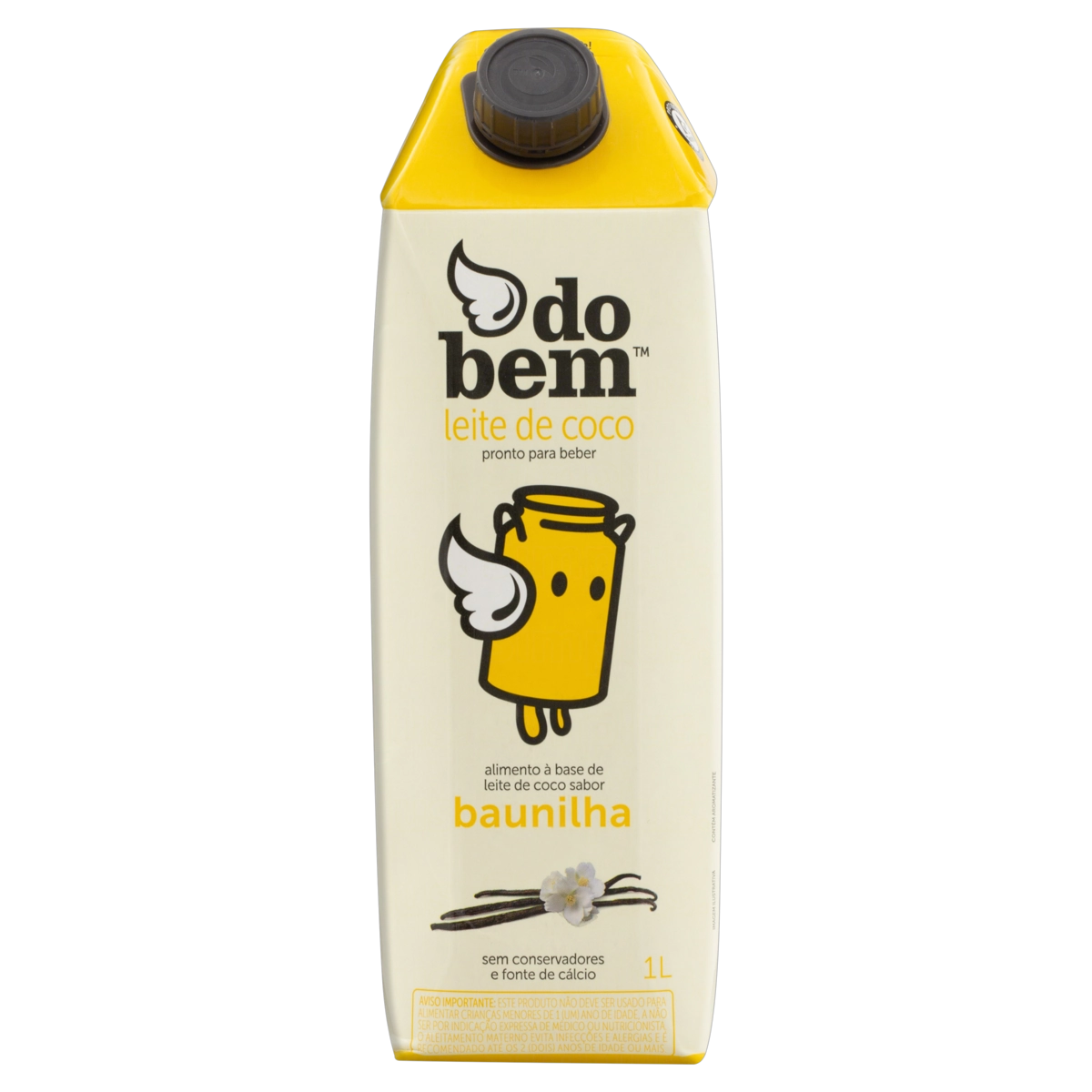 Bebida à Base De Leite De Coco Baunilha Zero Lactose Do Bem Caixa 1l