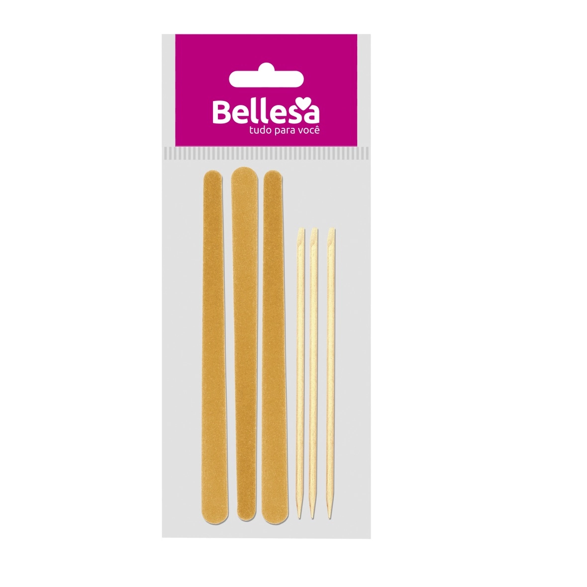Kit Manicure Bellesa Lixa/pal C/6