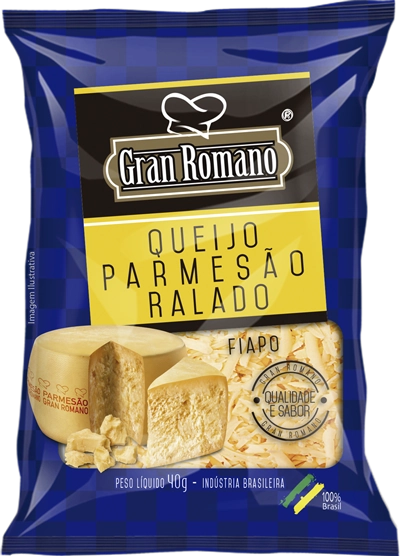 Queijo Ralado Gran Romano 40g Fiapo