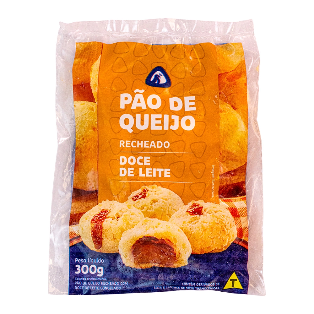 Pao De Queijo Trimais 300g Recheado Doce De Leite