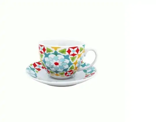 Jg Casambiente Xicara De Cafe C/6 Pcs Colors 90 Ml