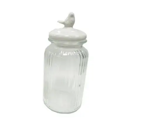 Pote Casambiente Vidro 1050 Ml White Bird