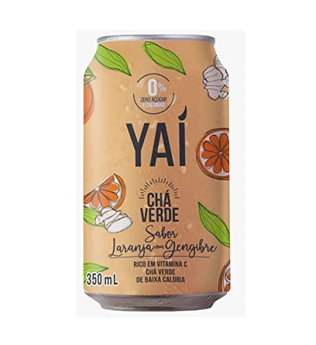 Cha Verde Yai Laranja Com Gengibre 350 M
