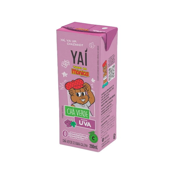 Chá Verde Uva Zero Açúcar Turma Da Mônica Yaí Caixa 200ml
