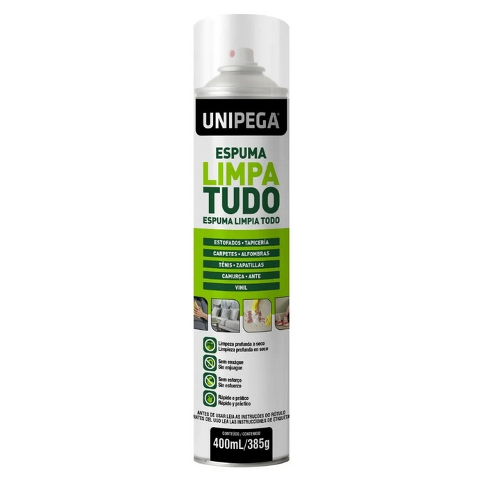Espuma Unipega Limpa Tudo 385g