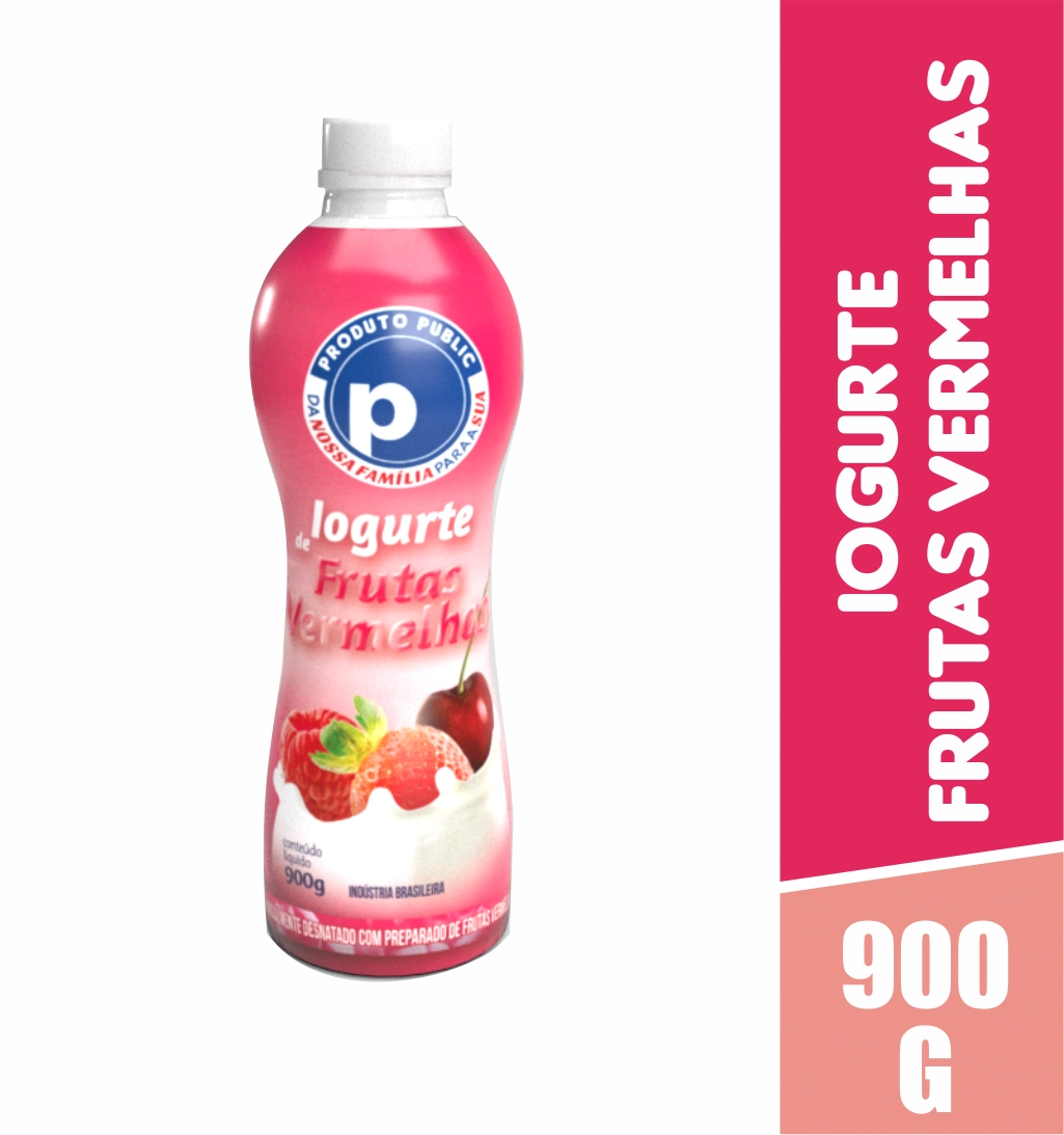 Iogurte Public 900g Frutas Vermelhas