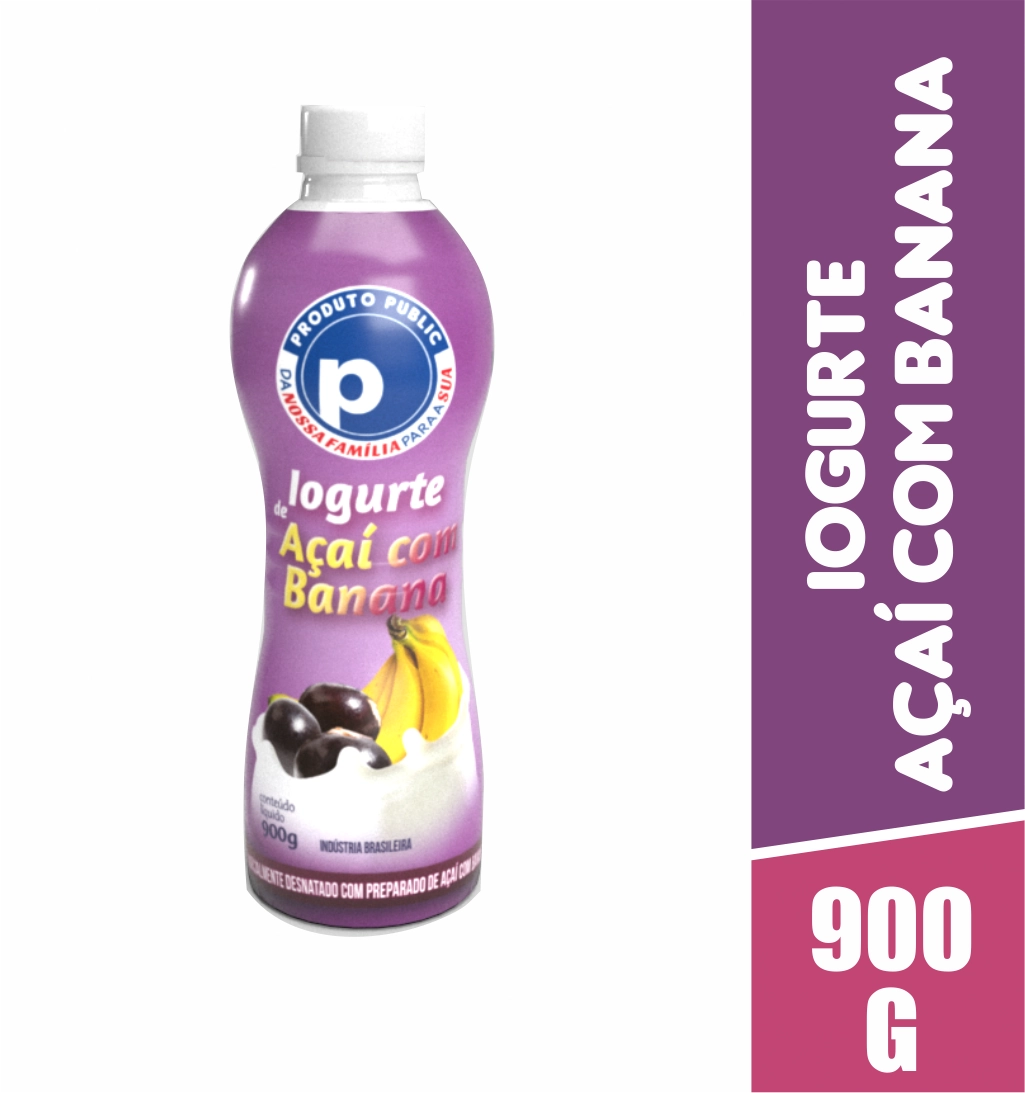 Iogurte Public 900g Acai C/banana