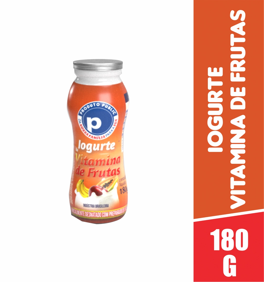 Iogurte Public 180g Vitamina Frutas