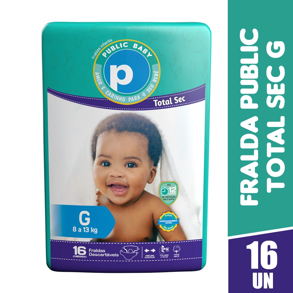 Fralda Public Baby Total Sec Jumbinho G C/18
