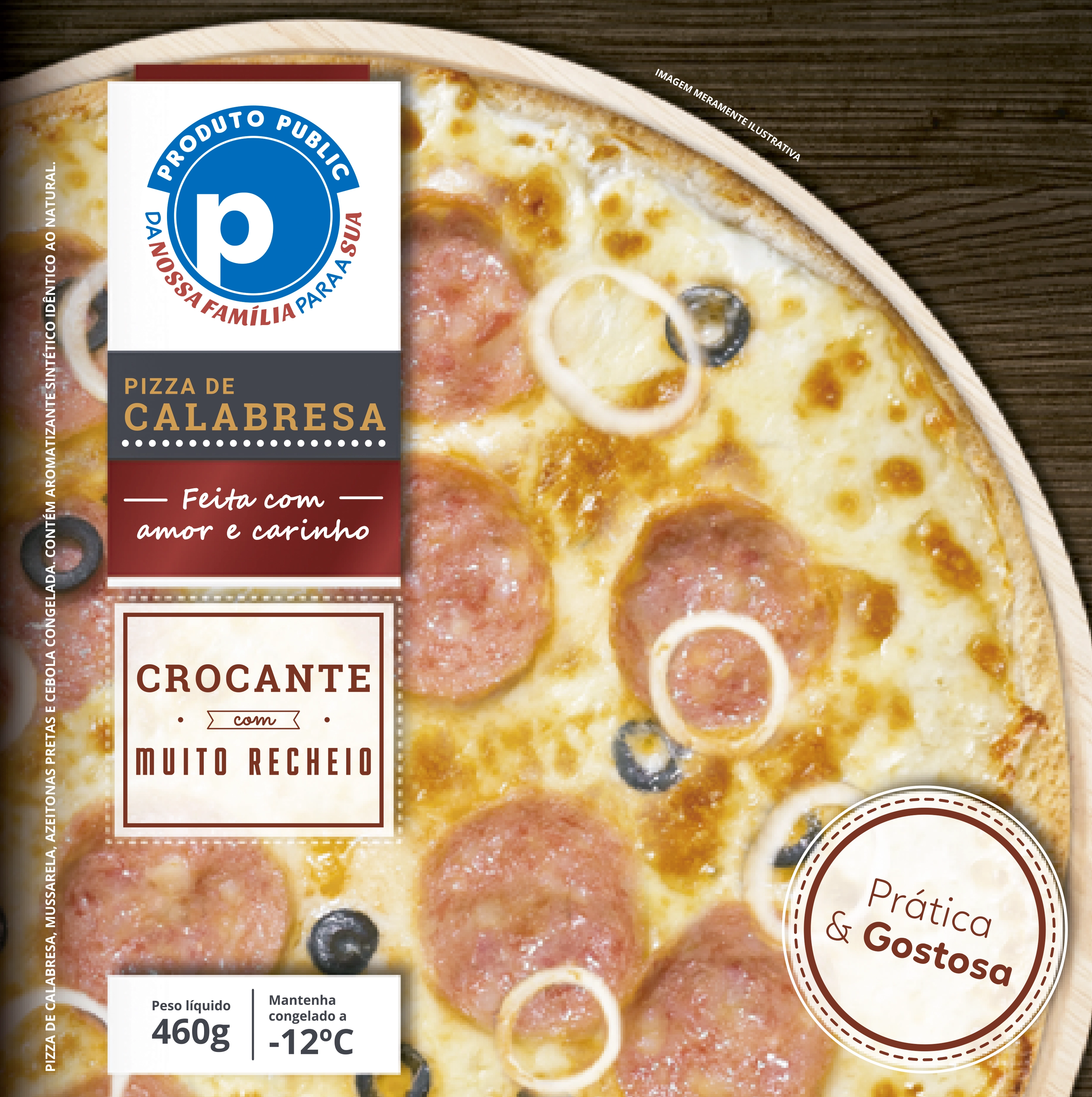 Pizza Public 460g Calabresa