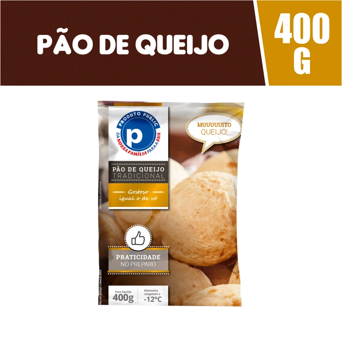 Pao De Queijo Public 400g Tradicional