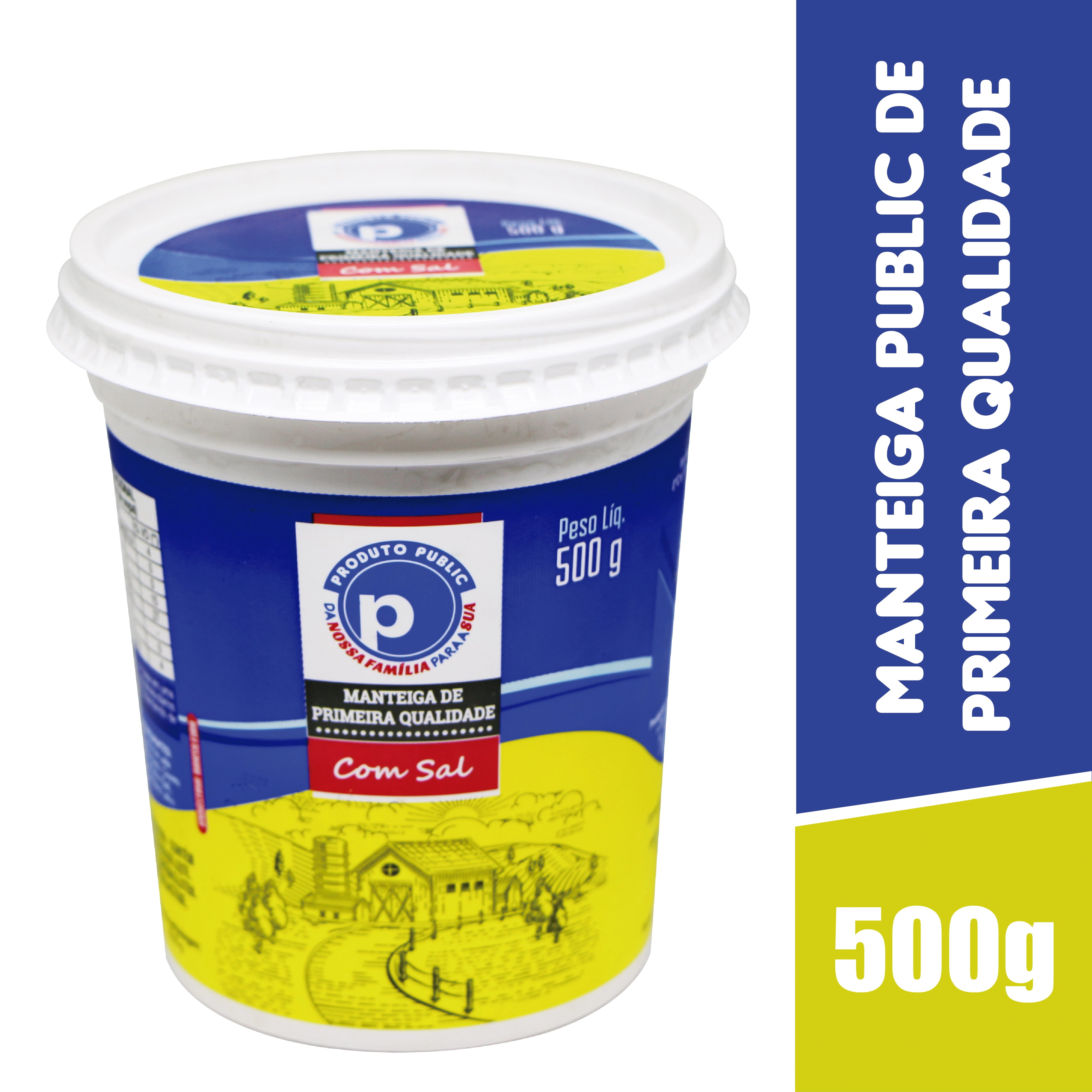 Manteiga Public 500g Pote C/sal