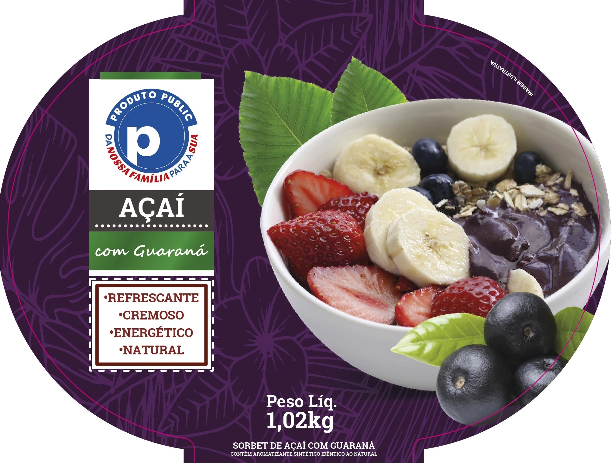 Acai Public 1.02kg Tradicional Pegacai