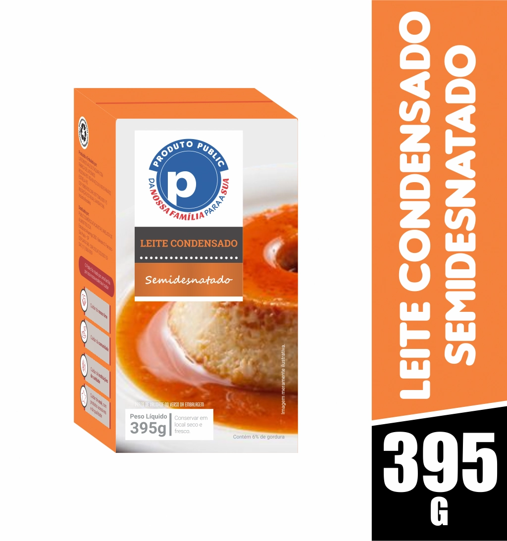 Leite Cond Public Semi Desnatado 395g Tp