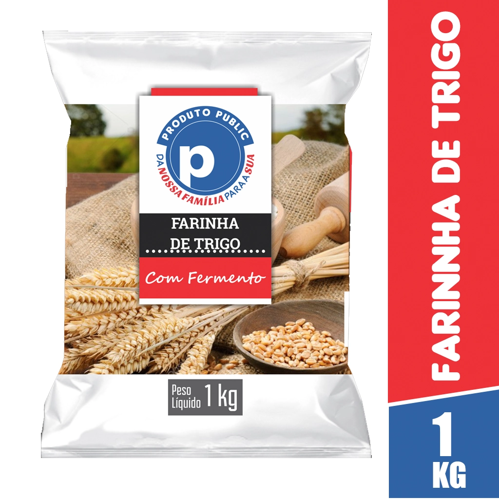 Farinha Trigo Public 1kg Com Fermento