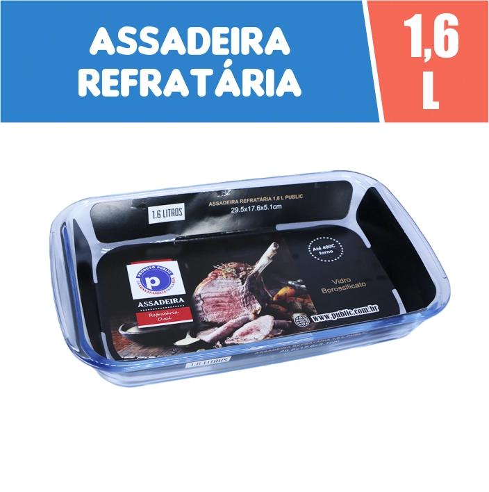 Assadeira Refrataria 1,6 L Public