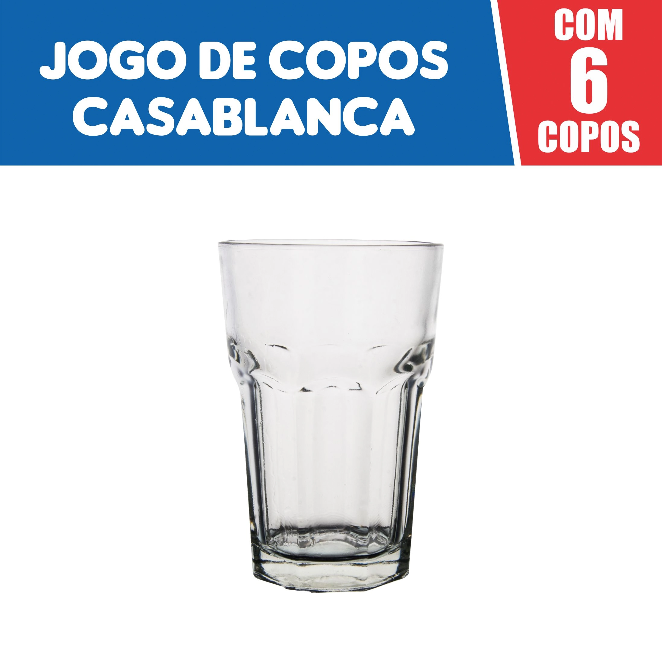 Jogo Copo De Cerveja 310ml Vidro C/6 Public